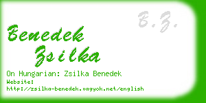 benedek zsilka business card